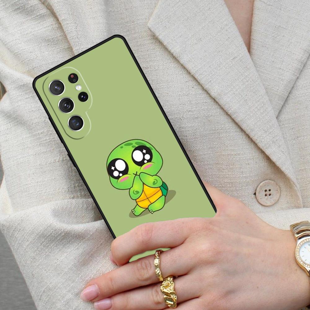 Cartoon Turtle Cell Phone Case for Samsung Galaxy S26 Ultra S25 S24 S23 S22 S21 S20 Note10 Cover