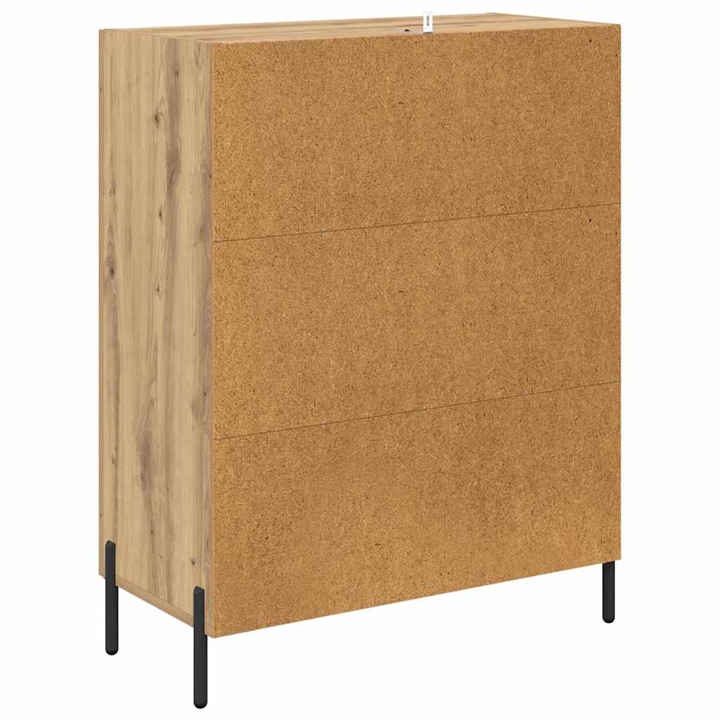 Sideboard Artisan Oak 69.5 x 34 x 90 cm Particleboard and Iron