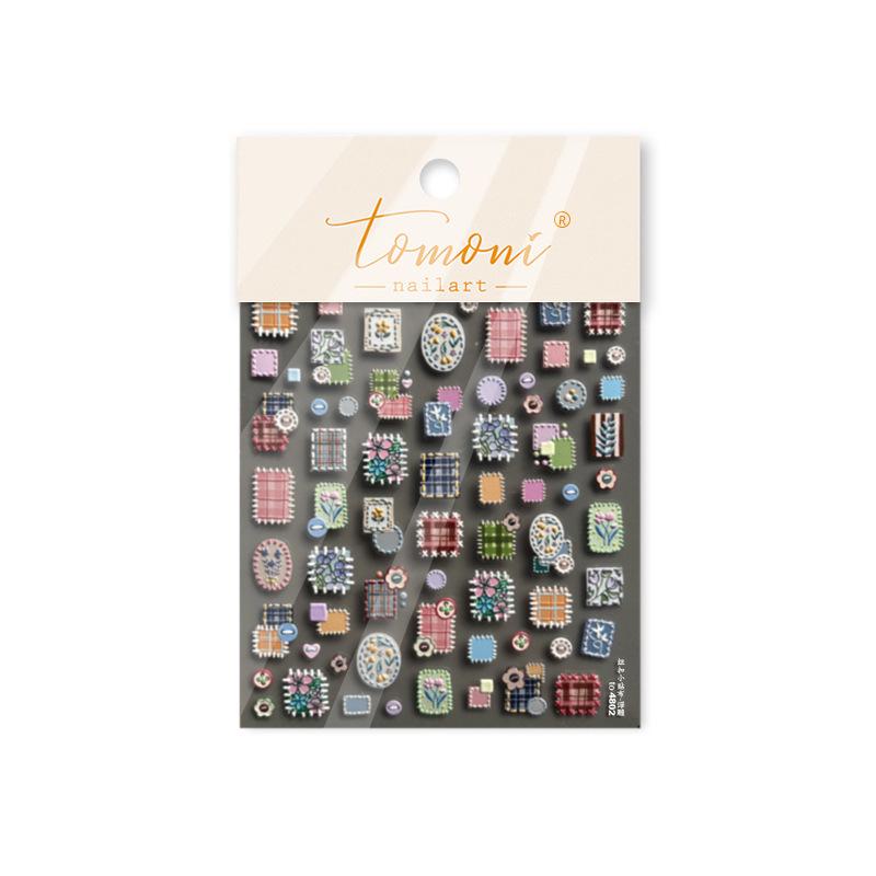 

Томони 3D Тисненые Наклейки для Ногтей: Бестселлер в японском стиле, Кнопки для мобильного телефона, Арт, Маленькие патчи, Ювелирные изделия, Наклейки для ногтей