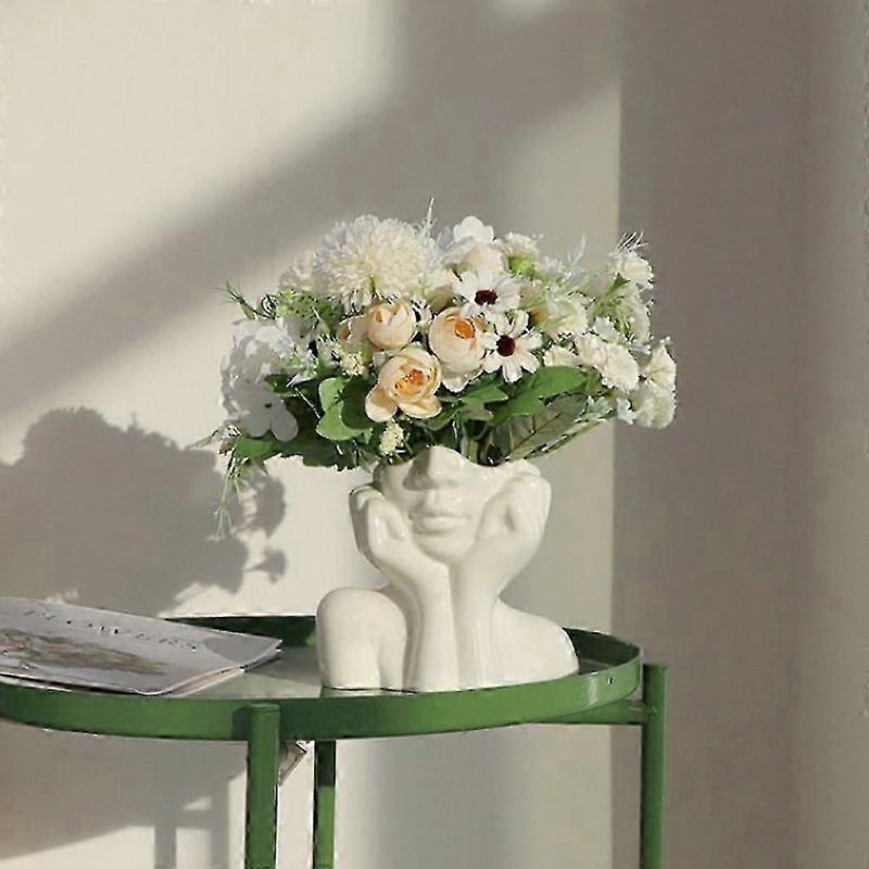 Nordische Keramik Simulation Menschlicher Körper Kunst Vase Skulptur Ornamente Wohnzimmer TV-Schrank Handwerk Heimdekor