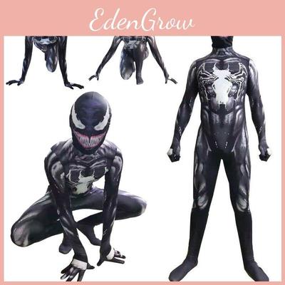 Kostým Venom Spider-man Cosplay Kombinéza s Vynikajícím Designem a Prodyšnou Látkou pro Děti a Dospělé