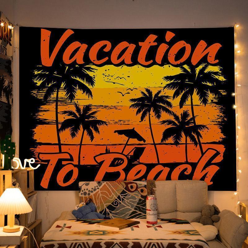 Vintage Backdrop Fabric, Camping Wall Decor, Bedroom Headboard Hanging, Dorm Room Tapestry