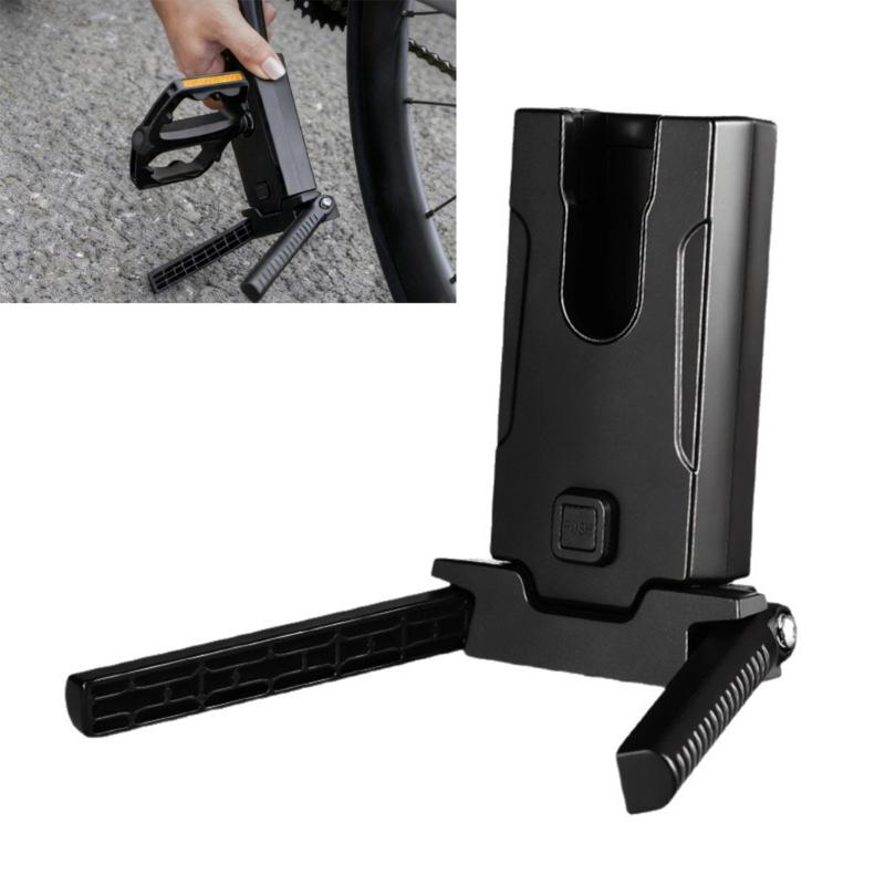Mountain Bike Side Frame Stand Bike Crank Kickstand Bike Pedal Convenient Frame Adjustable Height Bike Kickstand