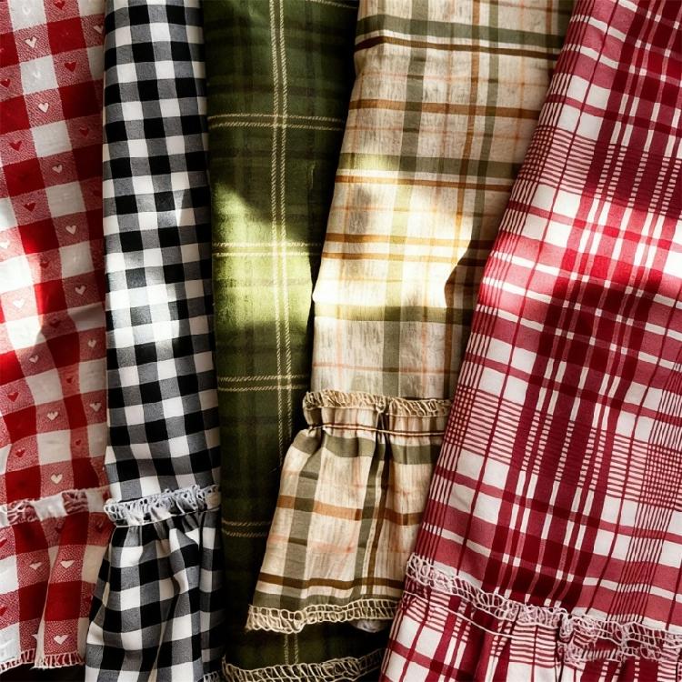 Charm Hand Stitched Oven Cover Curtain With Hide Feature For Farmhouse Kitchens