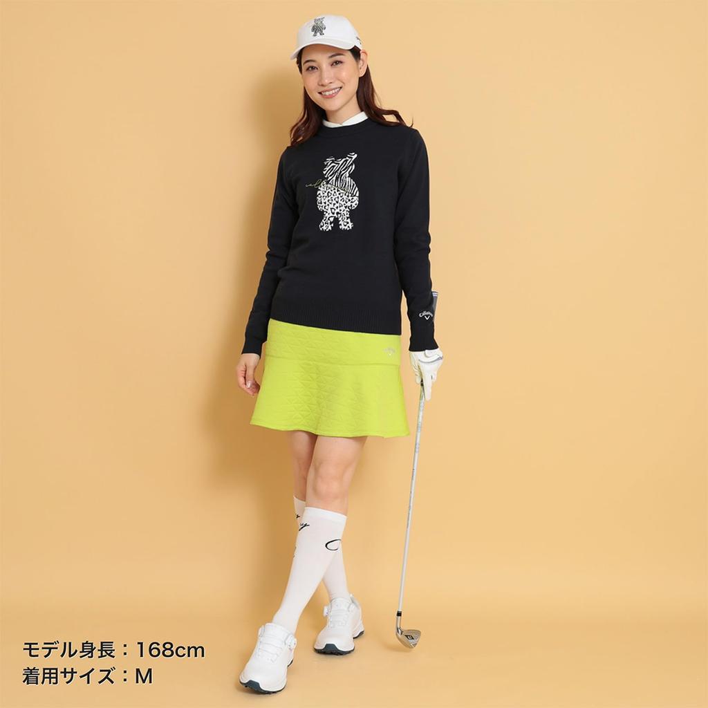 Callaway Crew Neck Knit Golf C24218205 Women's (Bear Jacquard) / / 1120_Navy