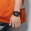 Men Watches Multifunctional Chronograph Wristwatches Luminous Hands Waterproof Silicone Strap Watch Square Dial