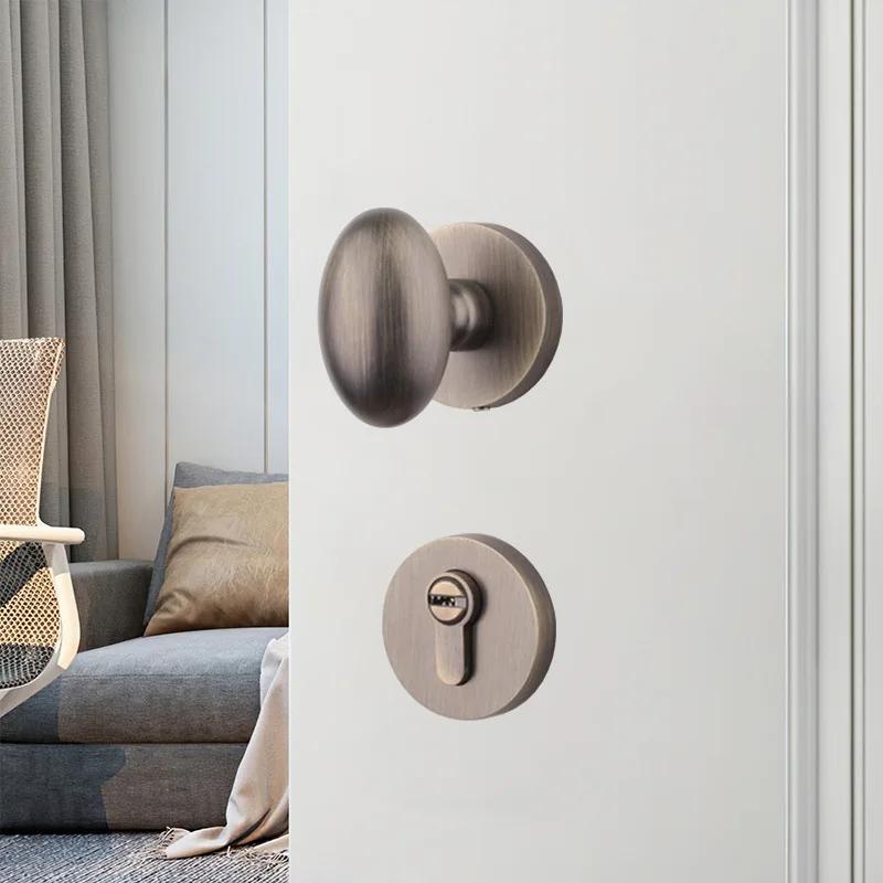Zinc Alloy Spherical Lock Door Locks Mute Lock Security Split Locks Door Hardware Door Handle Hardware Accessories