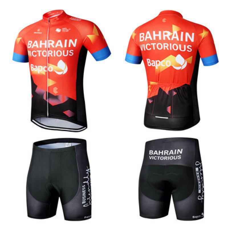 Mens Cycling Jersey Set Short Sleeve Breathable Road Bike Apparel Outdoor Sport Wear