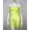 Sexy Sleeveless Dress with Backless Design Fishnet Rhinestone Lace Up Bodycon for Trendy Women