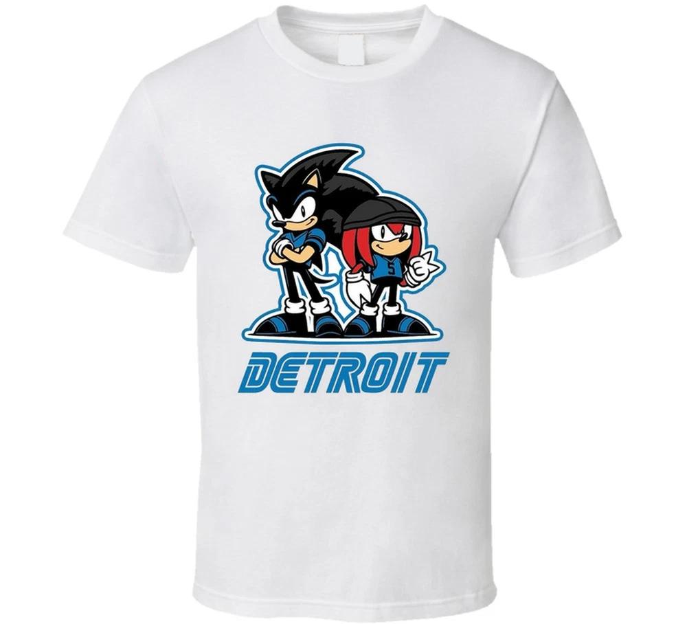 Sonic And Knuckles Jahmyr Gibbs David Montgomery Detroit Football Fan T Shirt S