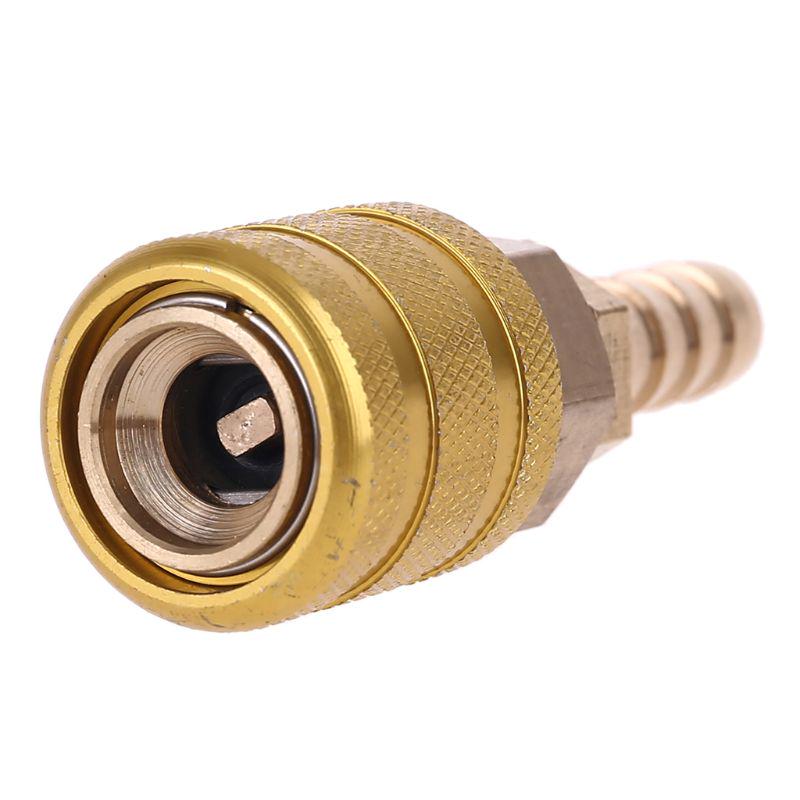 Hardwarová spojka a zástrčka 8mm 6.5MM Pevná mosaz Rychlospojky pro vzduch 1/4" NPT Zesílená měď Nafukovací spoj