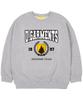 UNION GARMENTS [Fleece-Lined] Mountain Emblem Oversized Sweatshirt Gray