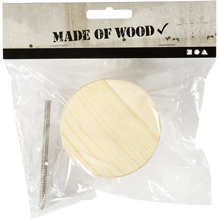 Coat Rack - 54405 - Solid Wood - Beige - Interior