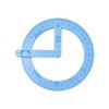 360-degree Movable Protractor Mathematical Angle Drawing Tool Geometric Angle Demonstration Movable Ruler