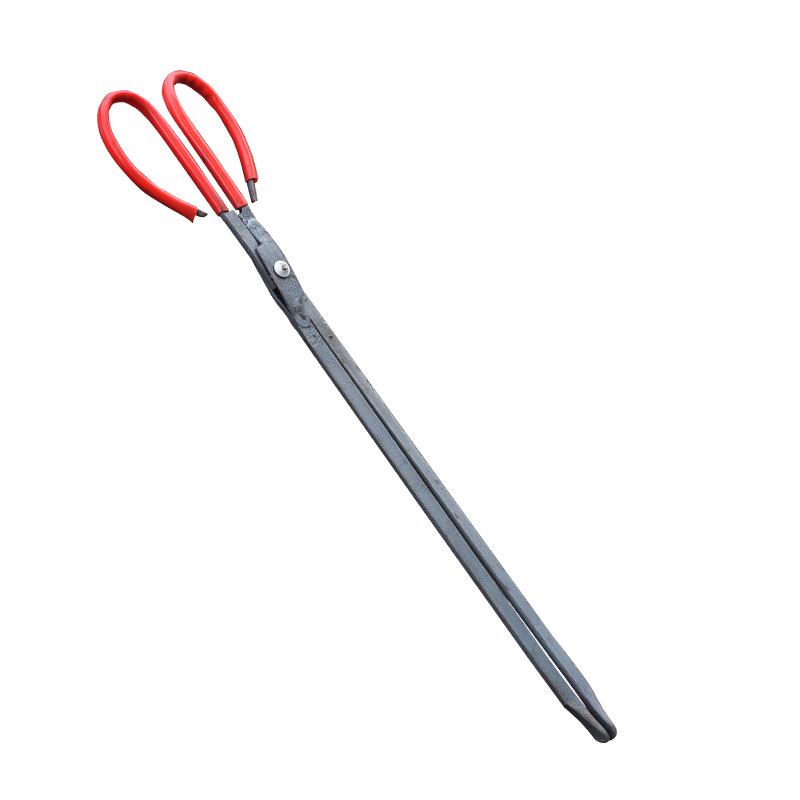 Old-fashioned Forged Fire Tongs: Stainless Steel Tongs for Home Use, Charcoal Clamp, and Sanitation Garbage Gripper.