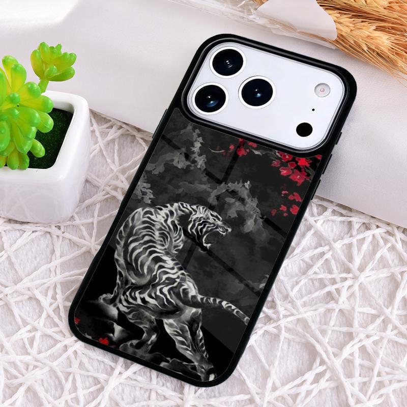 Dragon Tiger Ghost Phone Case for iPhone 17 Air 16 15 11 12 14 13 Pro Max Shockproof Cover