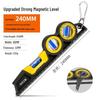 High Precision Spirit Level with Angle Inclination Balance, Vertical & Horizontal Measuring Rangefinder, Strong Magnet