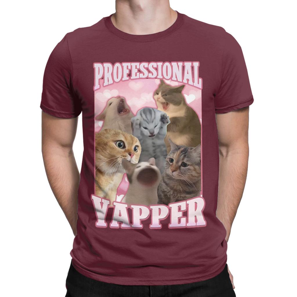 professional yapper funny meme Funny Graphic 100 Cotton TShirt Meme Tops Tees For Unisex