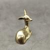 Vintage Copper Lying Sika Deer Figurines Miniatures For Home Garden Decoration Desktop Tea Pet  Brass Animal Statue Ornaments