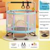 Children's Indoor Trampoline & Swing Set with Anti-Tip Safety Bar