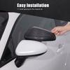 Carbon Fiber Car Rearview Side Door Mirror Cover Styling Trim For Toyota GR86 ZN8 Subaru BRZ ZD8   2024 2025 Add On Caps