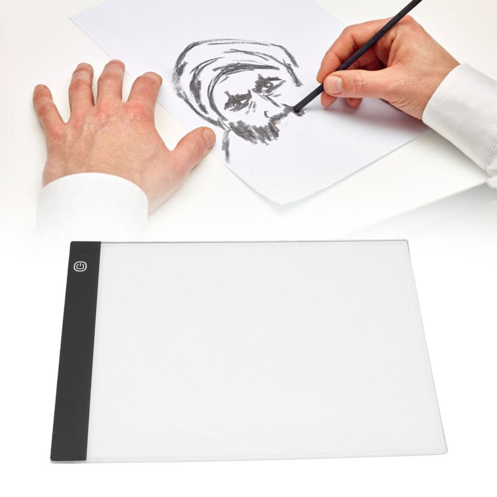 LED Light Pad, Thin Infinitely Dimmable Copy Table Rechargble Board for Artists Drawing Sketching AnimationLED Box Portable Tracing Animation St