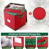 Foldable 64 Compartment Organizers Box Waterproof Nonwoven Fabric for Christmas Light Storage