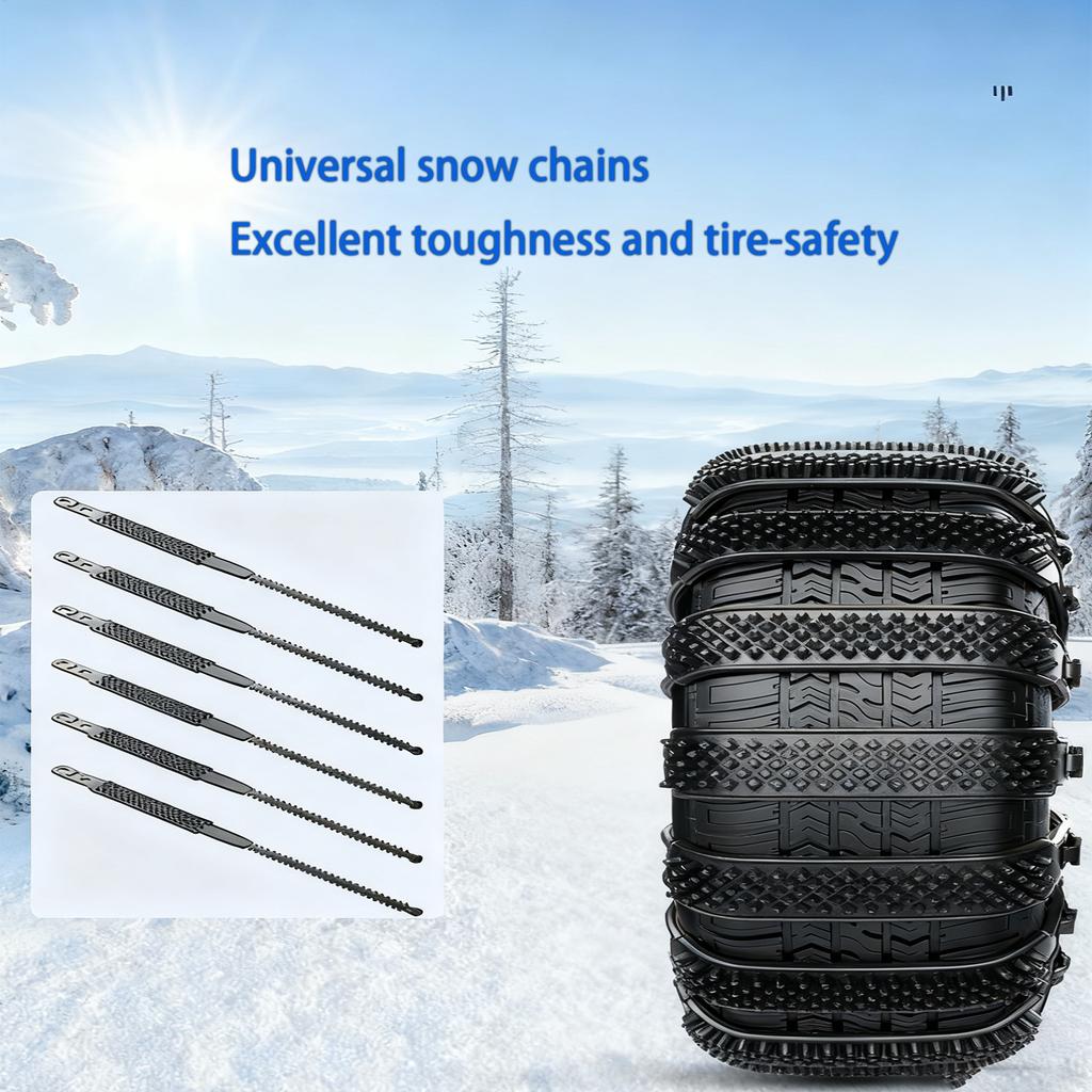 Tire Chains 10piece Heavy-Duty Wheel Ties Belts Tire Chains For Cars For Ice Winter Hiking Trailer Offroad Lawn Fishing