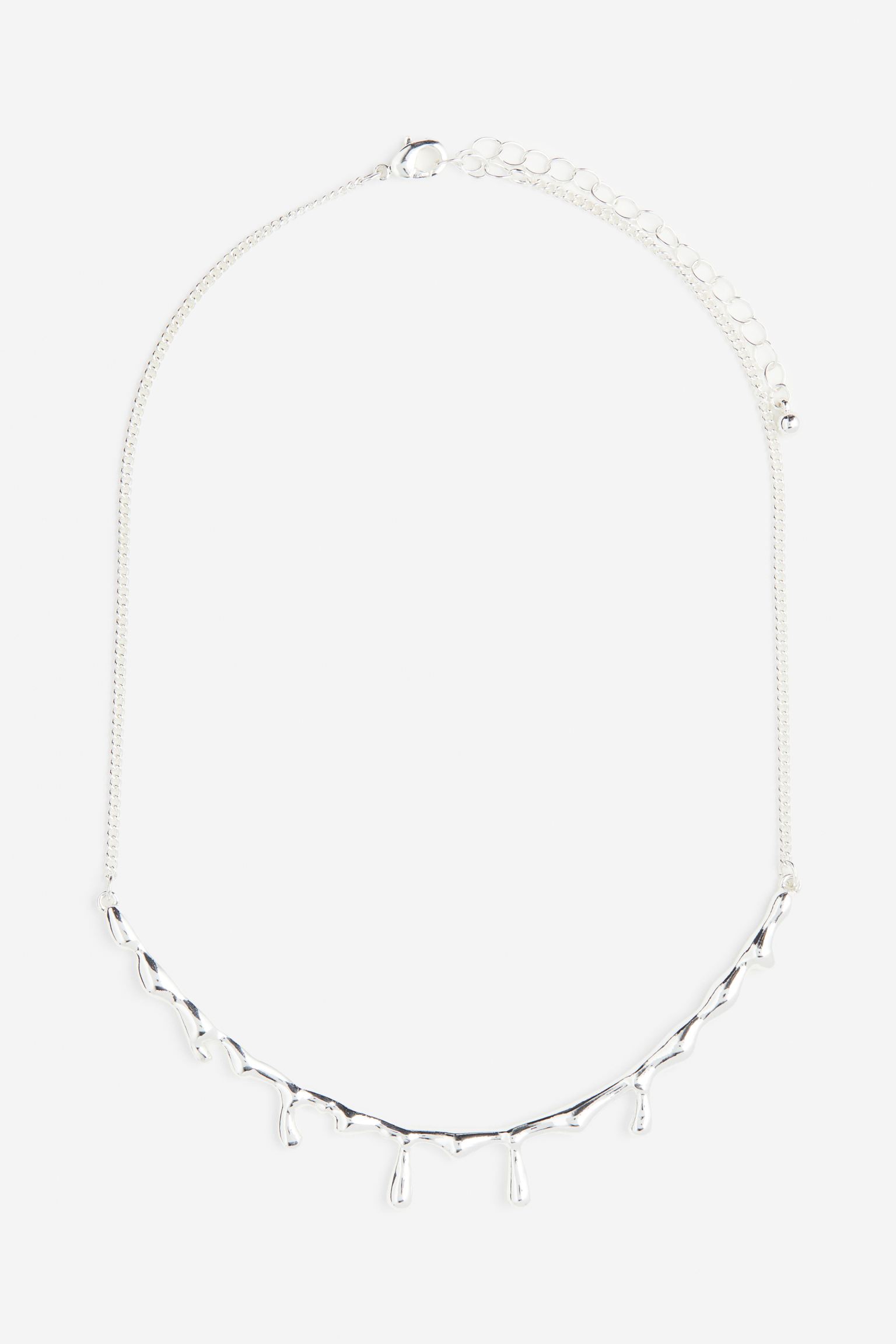 

Drip-look short necklace