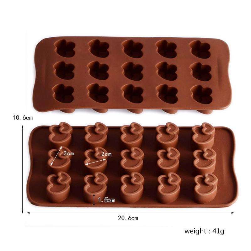 Love Mold Silicone Baking Accessories DIY Chocolate Candy Molds Fudge Cupcake Decorating Supplies Baking Tools Cake Molds