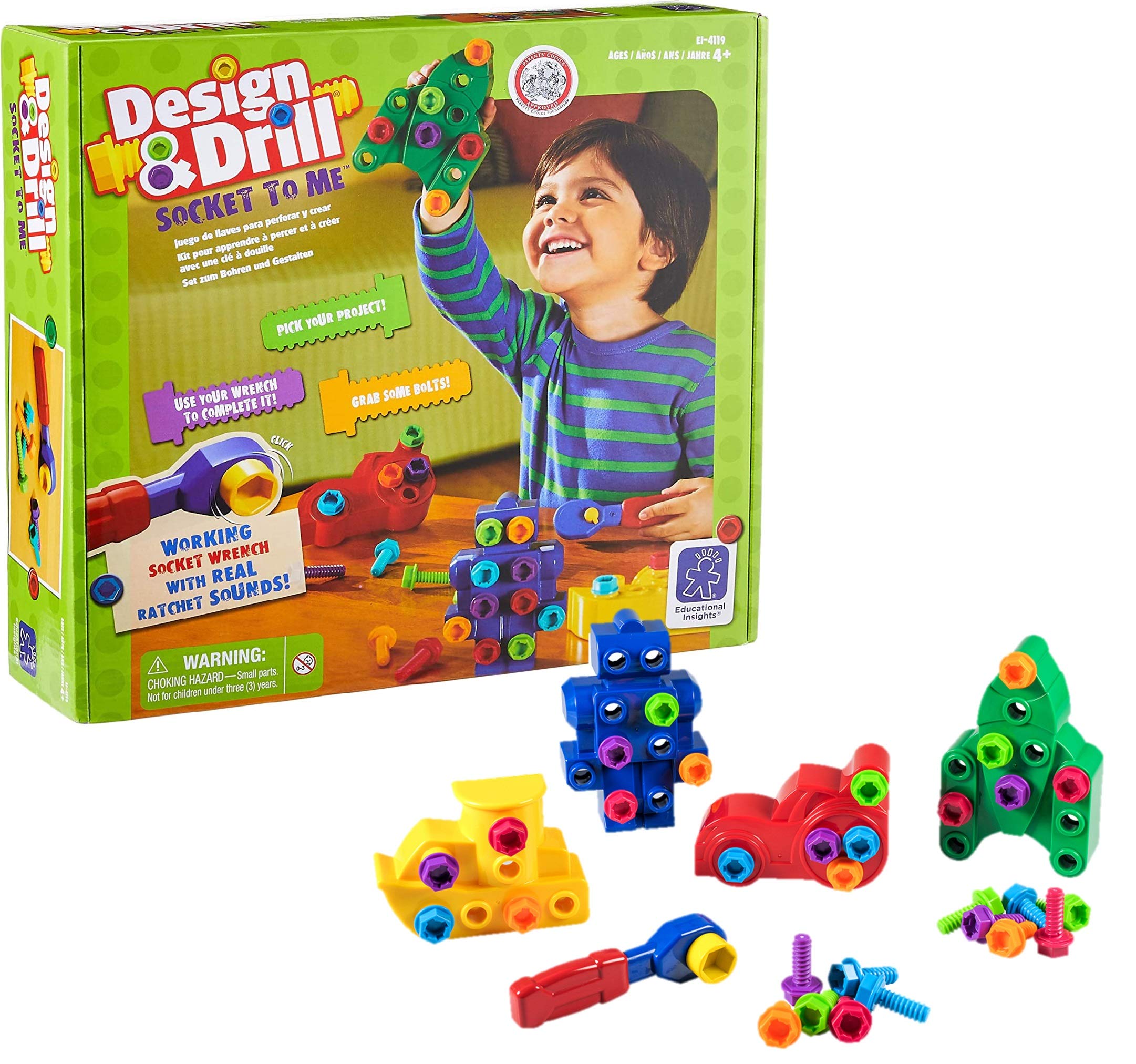 

Educational Insights Настоящий образовательный набор игрушек Design and Drill для начинающих EI4119