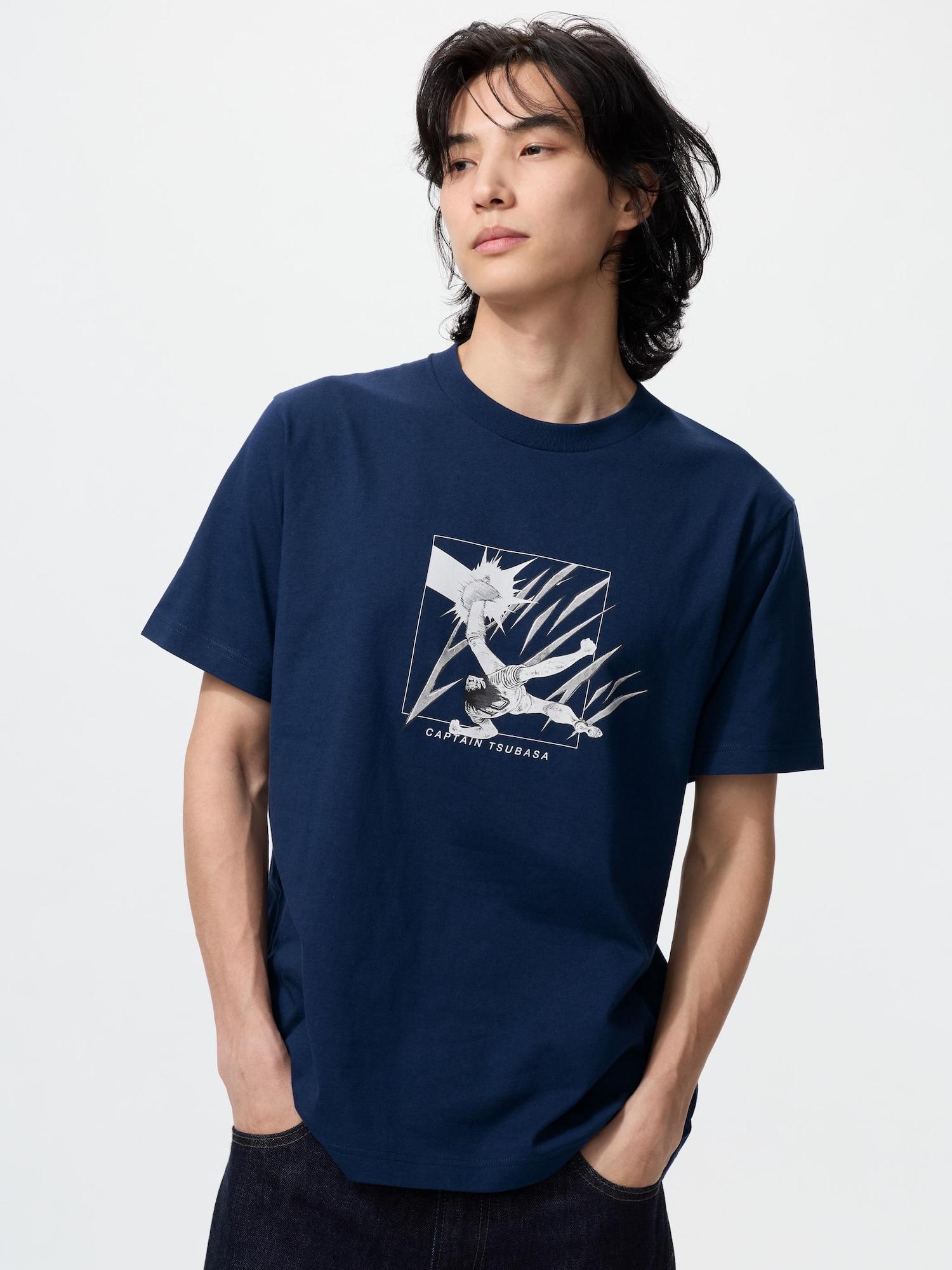 Uniqlo Япония Манга Ut Shueisha 100-летие Капитан Цубаса 68 BLUE/S