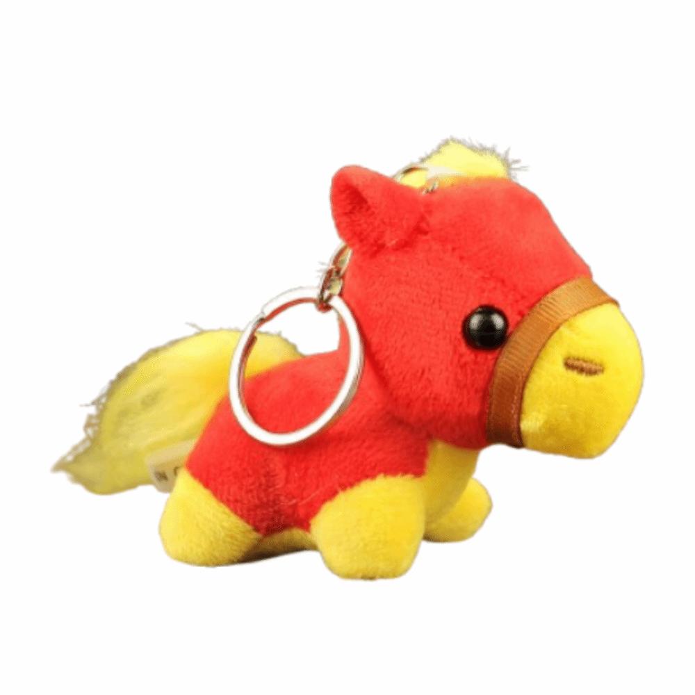 Mascot Dolls Plush Horse Keychain Mini Plush Horse Doll Pendant Zodiac Pony Figurine  Festive Decor