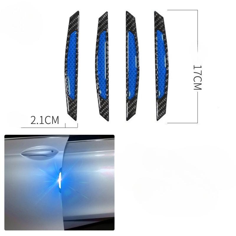 

4 шт. Светоотражающие наклейки на автомобиль - Защита от царапин и улучшенный внешний вид, Подходят ПВХ материал