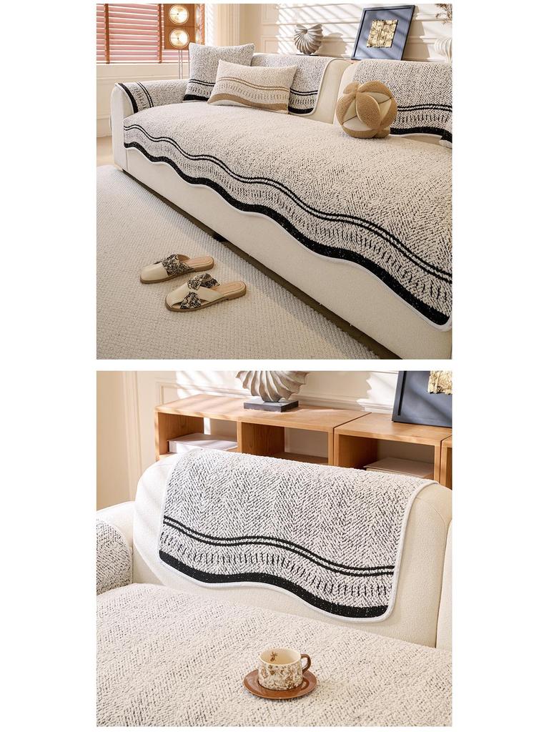 Premium Leather Sofa Cushion: All-Season, Non-Slip, Irregular Shape, Autumn/Winter 2026 Design Cover