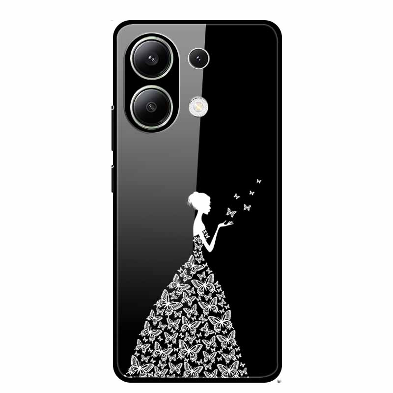 

For Xiaomi Redmi Note 13 Pro 4G Case Tempered Glass Hard Back Cover Coque For Redmi Note 13 Pro 5G Plus Phone Case Soft TPU Edge Redmi Note 13 5G