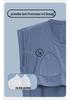 2026 Women's Spring/Summer Blue Nightgown with Built-in Bra, Short Sleeves, Round Neck, Casual Homewear Style