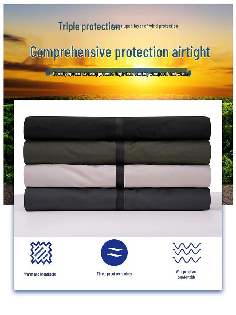 Men's Waterproof Windbreaker Jacket - Spring/Autumn, Breathable, Plus Size, Hooded, for Casual Camping and Mountaineering