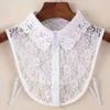 Fake Collar New Women Spring Autumn Versatile Sweaters Fashion Trend Lace Chiffon Popular Western Decorative