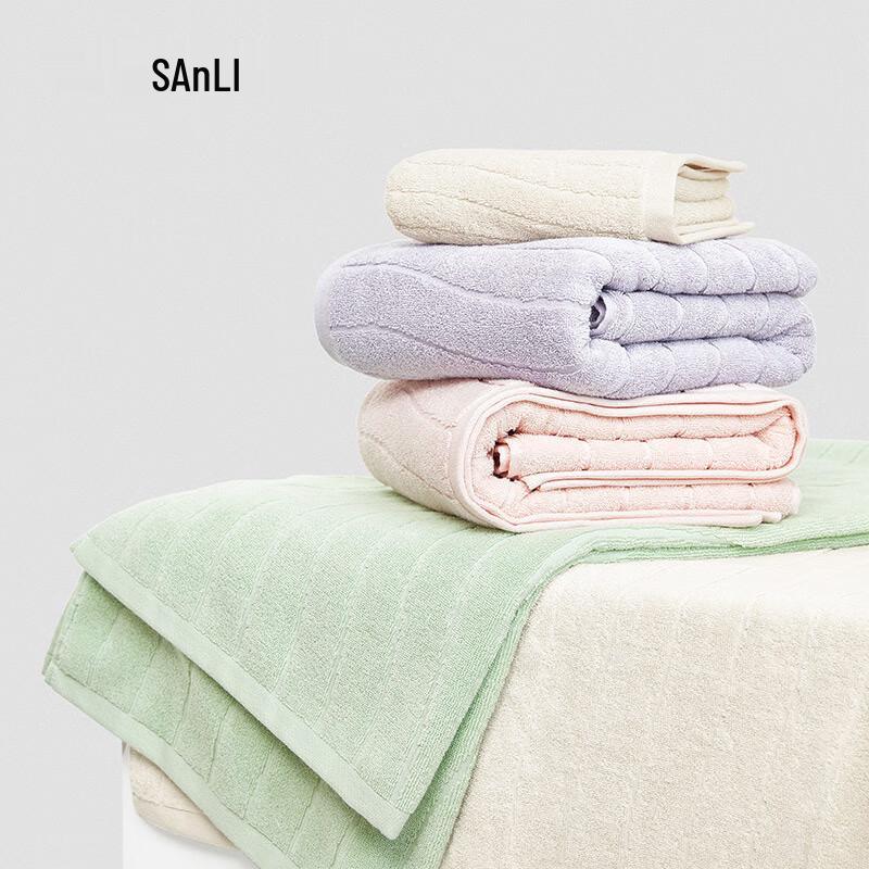 Sanli Jacquard Water Ripple Bath Towel
