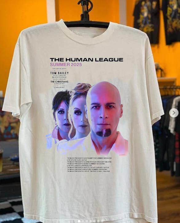The Human League Band Summer Tour 2025 All Size S-5XL T-shirt Unisex T-Shirt S