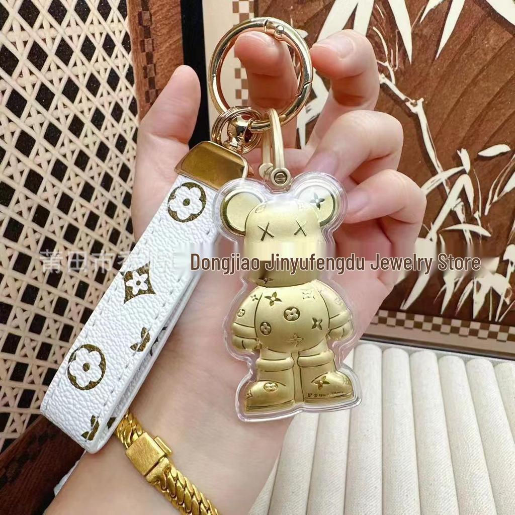 Shuibei Violent Bear 999 Feingold Schlüsselanhänger Anhänger