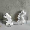 Easter Rabbit Resin Mold 3D Rabbit Silicone Mould Gypsum Ornament Epoxy Resin