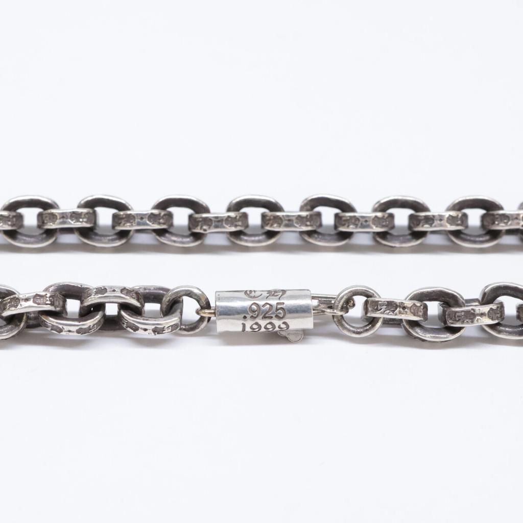 Chrome Hearts 925 18 inch Paper Chain Necklace SilverUsed