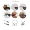 20-200Pcs Stainless Steel Open Jump Rings Single Loops Split Ring Connector For Bracelet Jewelry Making Findings DIY Accessories