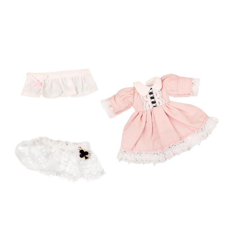 Roupas OB11 Conjunto de Saia Vestido Rosa Decoração de Roupas Molly, Corpo GSC, Roupas para Bonecas BJD 1/12 Brinquedo de Vestuário