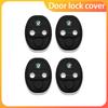 4PCS Car Door Lock Cover Case Accessories For Octavia MK2 MK3 2 3 A7 Fabia Karoq Kodiaq Superb Rapid Kamiq Scala Yeti