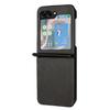 For Samsung Galaxy Z Flip5 5G Case Calf Texture PU Leather Shockproof Phone Cover