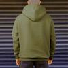 Men's Casual Solid-color Hooded Long-sleeved Pocket Sweatshirt, Men's Fleece And Thickened Warm Semi-zippered Sweatshirt Jacket