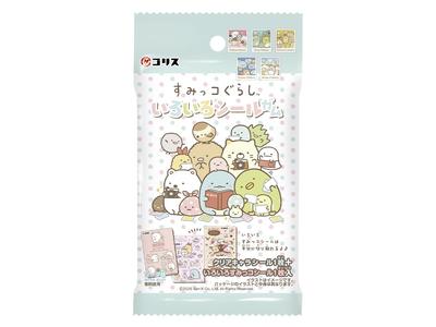 Coris Sumikkogurashi Various Sticker Soda Candy Toy Set of Gum, Flavor, [Box 15]